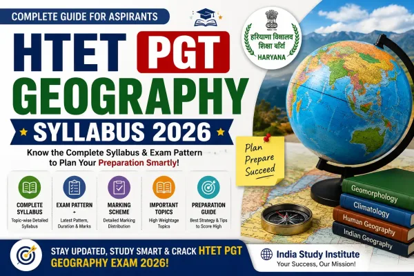 HTET PGT Geography Syllabus 2026