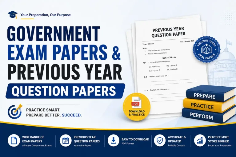 All Government Exams 2026 | State & Central Exam Papers, Previous Year Papers & Practice Tests